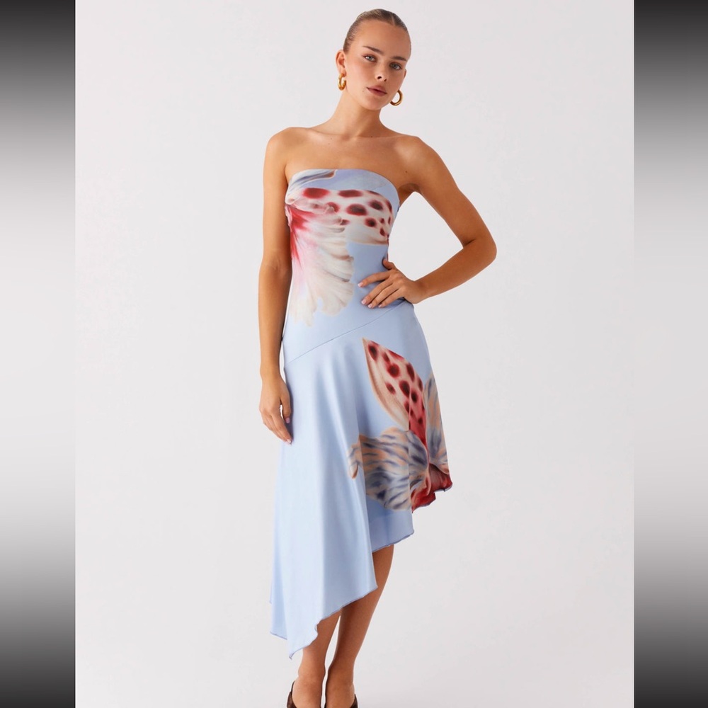 Peppermayo Juliana Midi Dress Deep Sea Bloom